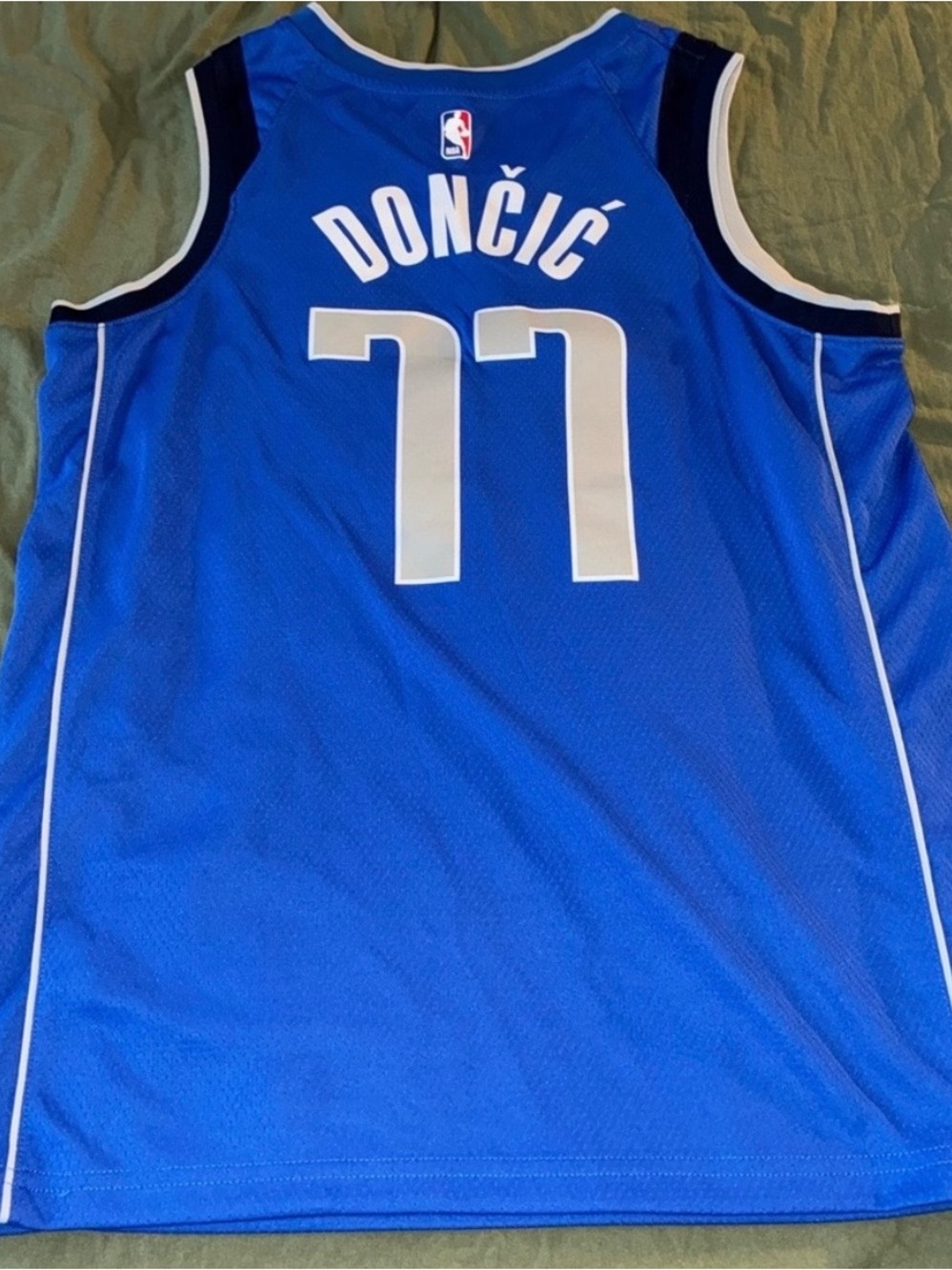 NBA Royal Blue Authentic Engineered Jersey with Nike Tag